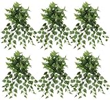 SIX 30" Philo Artificial Hanging Bushes