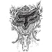 Fox Undercurrent Sticker (10 Pack) Black 6