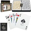 Copag Poker-Size Regular Index Playing Cards - Black/Gold 1546