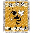 Georgia Tech Yellowjackets NCAA Triple Woven Jacquard Throw (044 Series) (36x46")"
