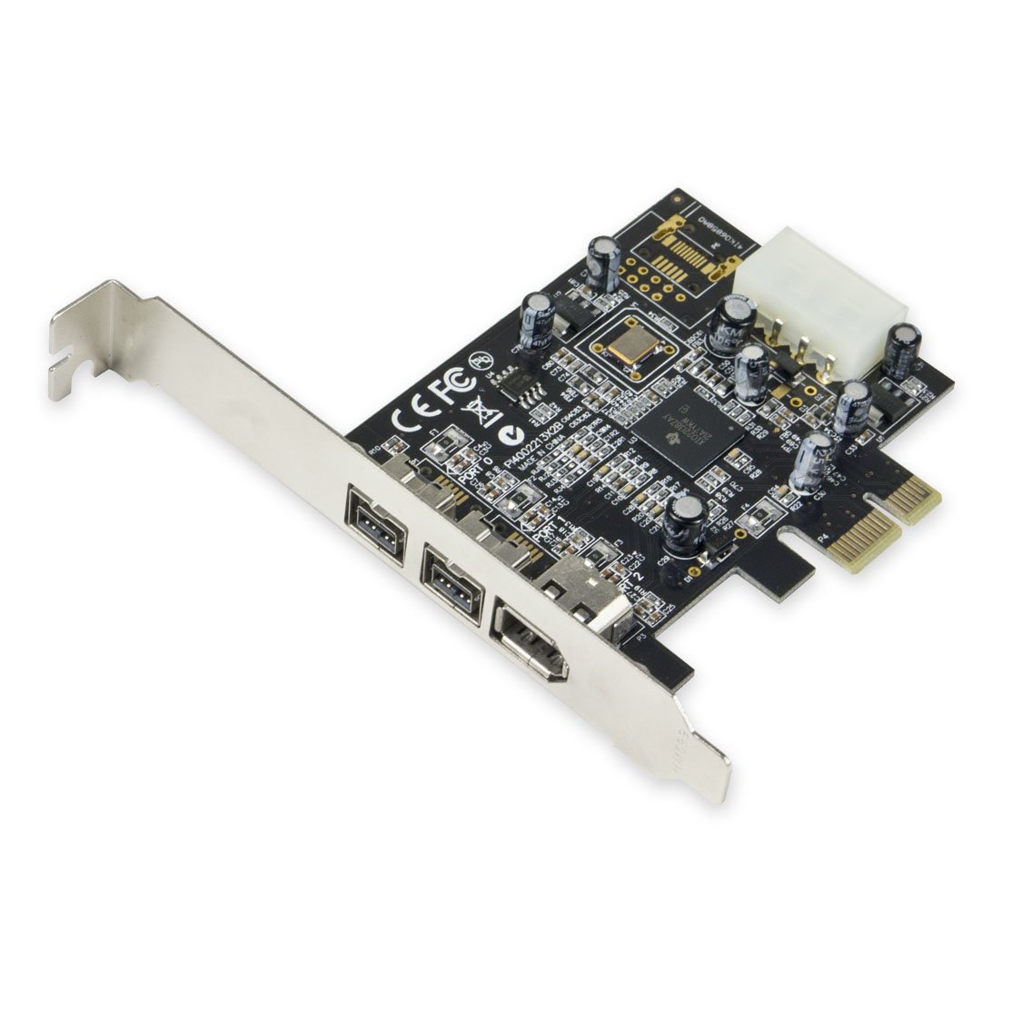 Syba 3 Port Firewire 1394B/1394A PCI-Express 1.1 x1 Card TI XIO2213B Chipset SY-PEX30016
Syba 3 Port Firewire 1394B/1394A PCI-Express 1.1 x1 Card TI XIO2213B Chipset SY-PEX30016