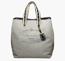 PRADA Jacquard Logo Shopping Bag Handbag