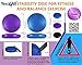 Yes4All Exercise Balance Disc / Stability Disc with Hand Pump – Air Stability Wobble Cushion (Blue, 14 inch)