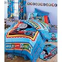 THOMAS TRAIN 5PC TWIN BEDDING SET, Comforter Sheets Pillow, NEW Boy