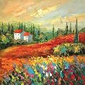 Untitled Original Handpainted by L. Tiva- 32x32x1.5"