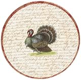 Caspari The Turkey 2 Paper Dinner Plate Package