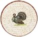 Caspari The Turkey 2 Paper Dinner Plate Package