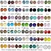 Wholesale Lot 60 pcs Swarovski Rondelles Crystal Beads 6mm #5040. 10 colors (#1).