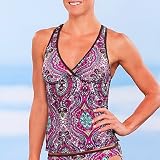 Paddle Paisley Wrap Racerback Tankini