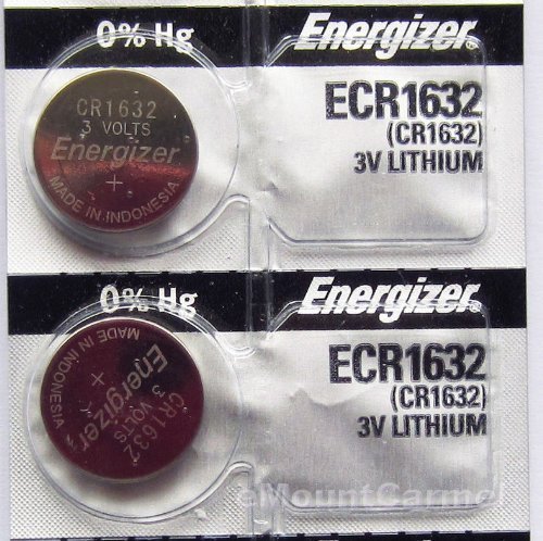 Energizer CR1632 Lithium Battery 3V (2 Batteries per pack)