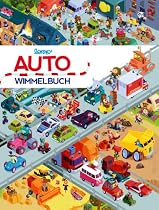 Auto Wimmelbuch: Das große Wimmelbilderbuch mit Bagger, Müllauto, Feuerwehr, Polizei, Blaulicht und Tatütata und vielen Fahrzeugen mehr