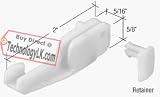 Sliding Shower Door Bottom Guide for Kinkead and Sterling Shower Doors - Package