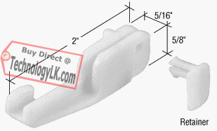 CRL Sliding Shower Door Bottom Guide for Kinkead and Sterling Shower Doors - Package
