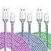 Micro USB Android Charger Cord, Eversame[3-Pack]10Ft 3M Premium Nylon Braided High Speed USB2.0 A Male to Micro B Charger Cable For Samsung Galaxy S6/Tab4/Note Edge, HTC One X/M9, LG-Blue Green Purple