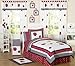 Sweet Jojo Designs Red and White Polka Dot Little Ladybug Peel and Stick Wall Decal Stickers Art Nursery Decor - Set of 4 Sheets