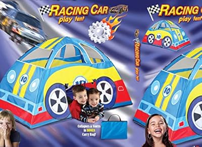 63" Indoor/Outdoor Race Car Play Tent With Carry Case
