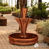 Henri Studio Flare Spill Fountain In Rondo Pool - Aged Iron