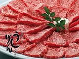 【うし源本店】黒毛和牛A5格付け 焼肉・刺身用 霜降りもも肉