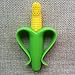 Mom Miya Baby Corn Or Banana Bendable Training Toothbrush With Hain Set For Infants (Corn)