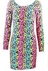 3/4 Sleeves Leopard Print Striped Print Summer  Dress