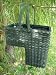 Woven Wood Stair Step Basket w/Handle SM