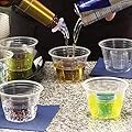 100 Clear EZ-Bombers Shot two chamber Cups for Jager, Cherry, Melon and Vegas Bombs