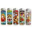 5-PACK Ed Hardy Refillable Tattoo Color Changing LED Lighters (EH-LT-121)