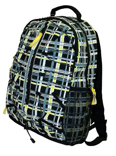Northland Professional Rucksack Pisa, black/white/yellow print, 16 liters, 02-04825