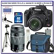 Canon EOS Rebel XS (a.k.a. 1000D) SLR Digital Camera Kit (Black) W/ 18-55mm IS Lens & Canon 75-300mm III Lens + Lowepro Digital Gadget Bag + Spare LP-E5 Battery + 58mm UV Filter + Transcend 16GB SDHC Card + Willoughby's Accessory Bundle