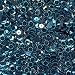 8mm Cup Sequins Bright Capri Blue See-Thru Transparent Loose Facet Paillettes Made in USA