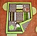 DK Leigh Nursery Crib Bedding Set, Frog, 7 Count, Green/Brown/Lime Green/White