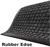 Waterhog Classic Door Mat, 3' x 5', Ships Free, Charcoal Color hides dirt