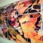 BIG ABSTRACT Metal WALL SCULPTURE Modern Art MYSTERIOUS
