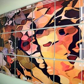 BIG ABSTRACT Metal WALL SCULPTURE Modern Art MYSTERIOUS by MetalMural