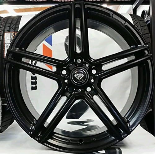 18" INCH WHITE DIAMOND 5086 WHEEL RIMS AND TIRE PACKAGE SCION TOYOTA ACURA KIA