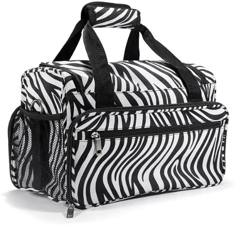 Salon Hair Tools Hairdressing Zebra Carry Case Diaper Duffle Bag
