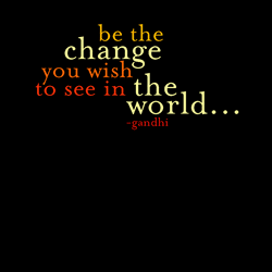 Be The change - Gandhi Color Magnet