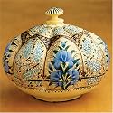 Floral Filigree Box - Intricately Handpainted Papier-m&acirc;ch&eacute;
