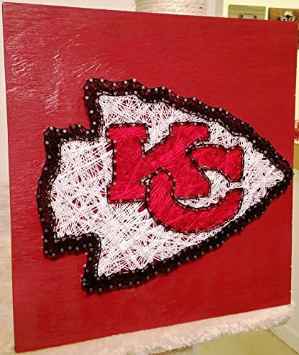 Kansas City Chiefs String Art Sign, Made to Order