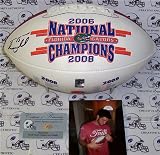 Tim Tebow Autographed/Hand Signed Florida Gators Logo Football