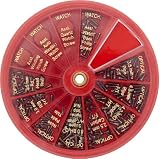 SE 250 Pc Glasses/ Watch Repair Screws In Plastic Revolving Box