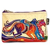 Laurel Burch Dancing Horses Mythical Horses Mini Cosmetic Bag & Purse