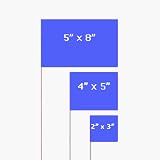 2 x 3 Blue Glo Wire Stake Flag 15 Staff