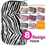 68％OFF!!用途イロイロメイク道具やデジカメケースにも・プリントデザイン・ポーチ・POACH【ZEBRA】