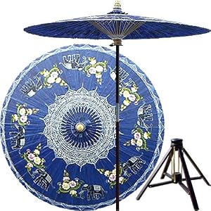 Japanese Garden D�cor - 84 Asian Elephants Oriental Patio Umbrella and Stand ( China Sea... by 