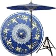 Japanese Garden D&eacute;cor - 84" Asian Elephants Oriental Patio Umbrella & Bamboo Stand Optional