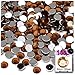 144pc Rhinestones Round 6mm - 30ss Flatback Beer Brown
