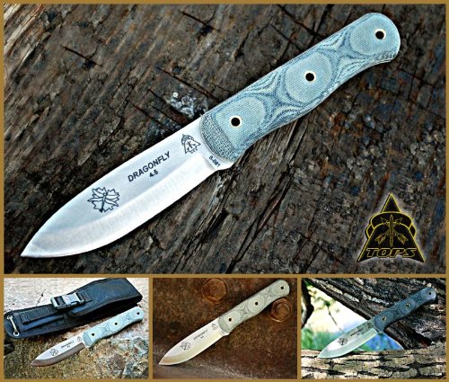 TOPS Dragonfly 4 5 Survival Knife DFLY 4 5 Designed by Caleb Musgrave