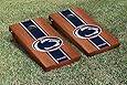 Penn State PSU Nittany Lions Cornhole Game Set Rosewood Stained Stripe Version