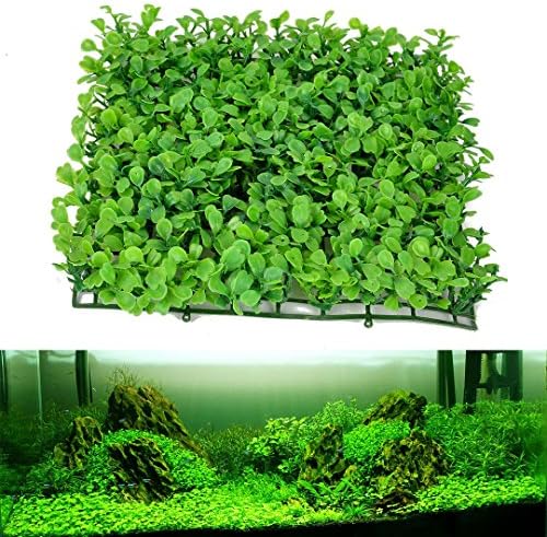 Green Grass Plastic Fish Tank Ornament Plant Aquarium Lawn Landscape Decoration Set39